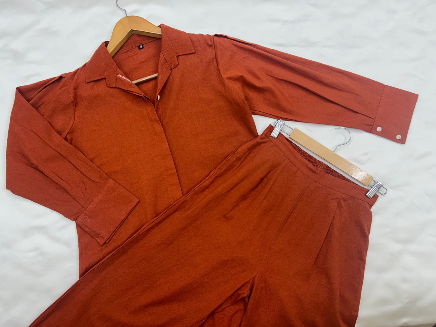 Rust Cotton Co-ord Set