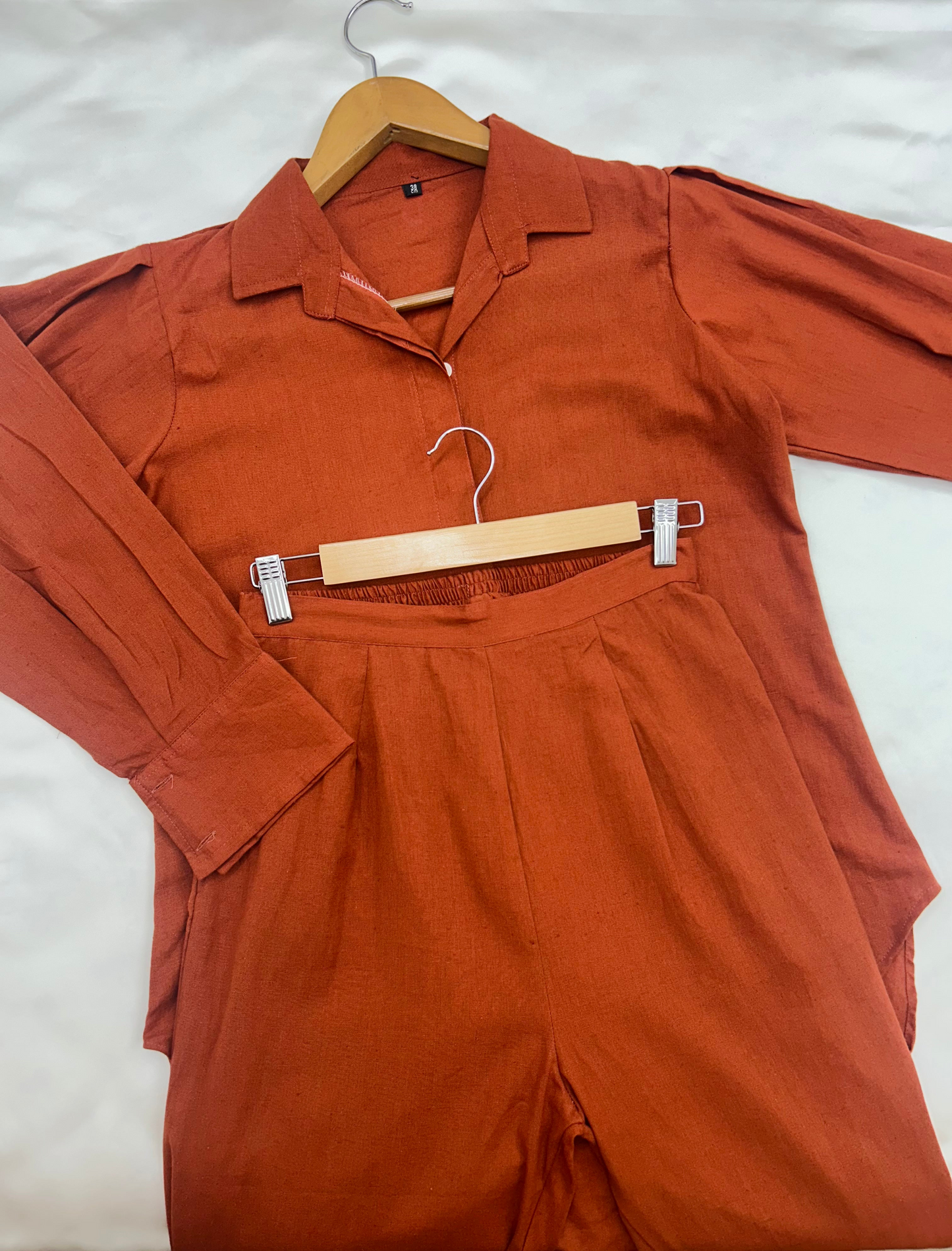 Rust Cotton Co-ord Set