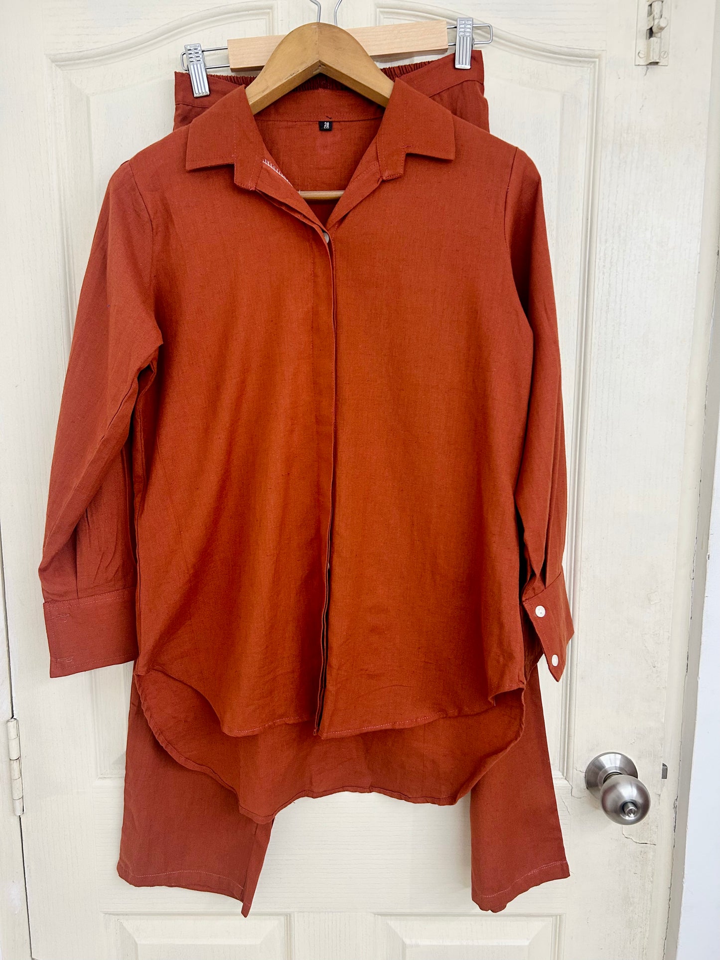 Rust Cotton Co-ord Set