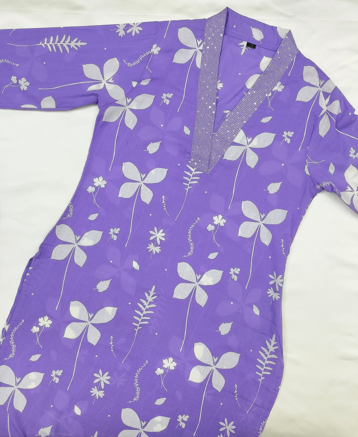Lilac Floral Print Suit Set