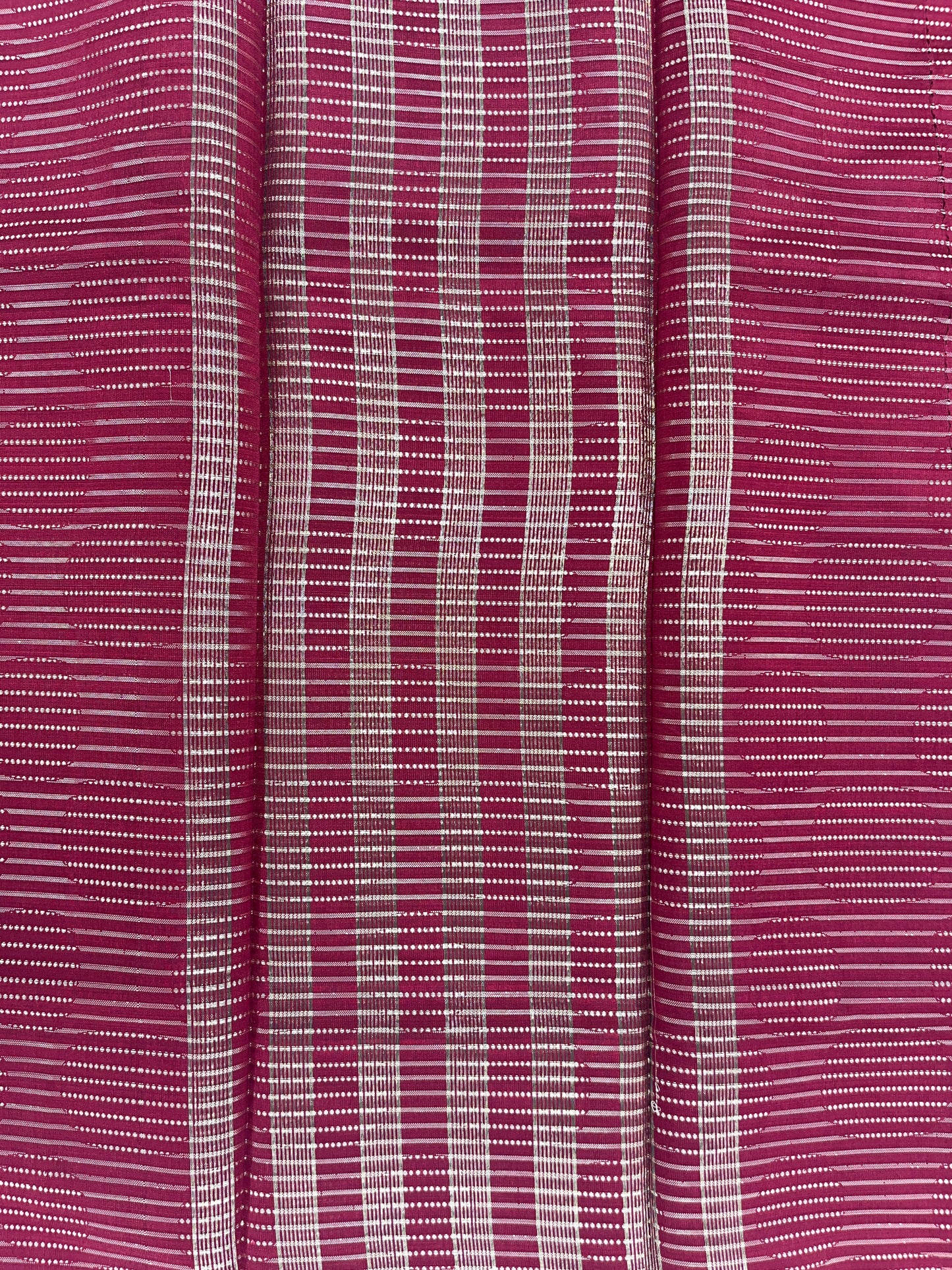 Line Printed Saree - Maroon
