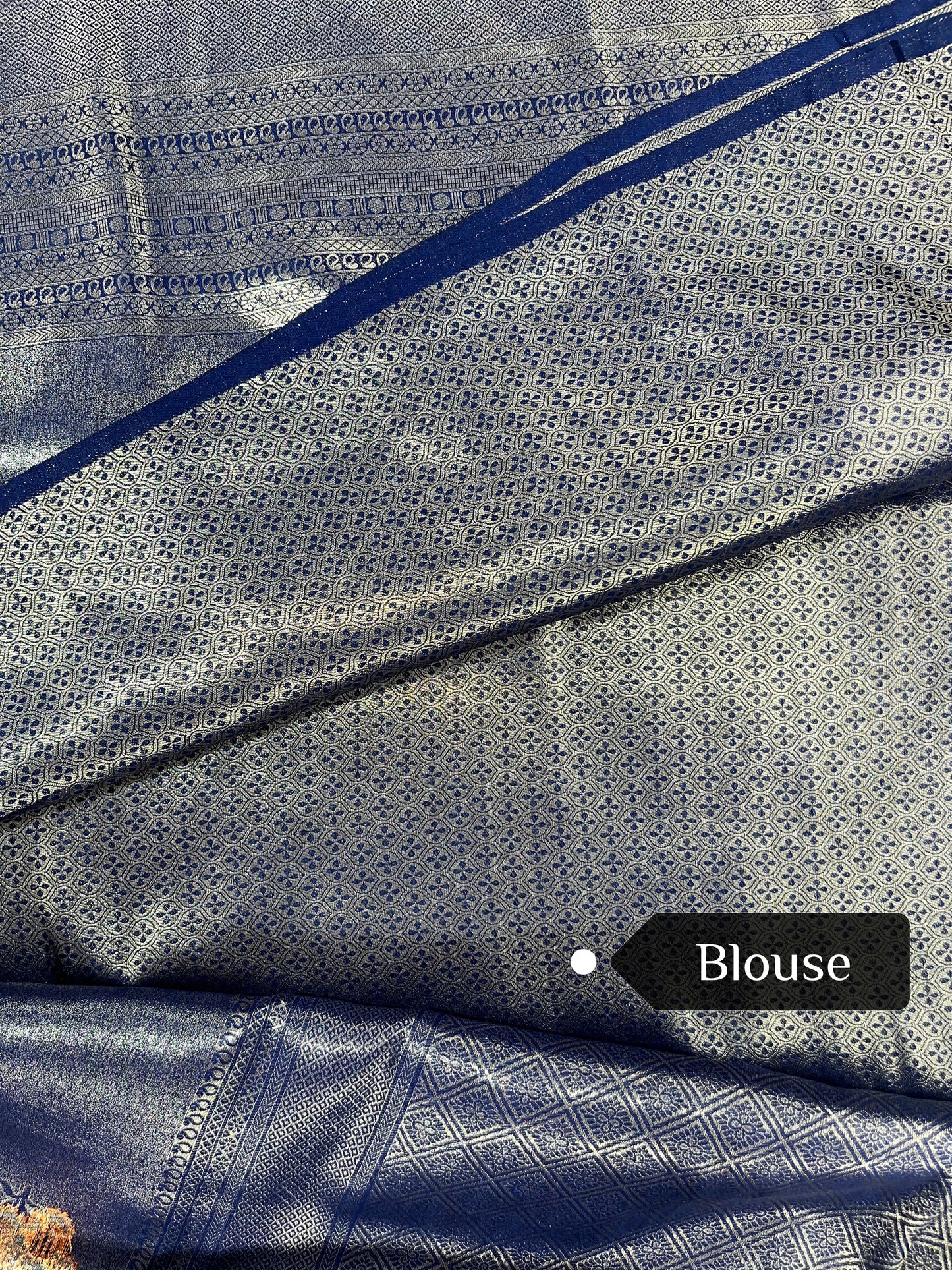 Navy Blue Soft Silk Saree