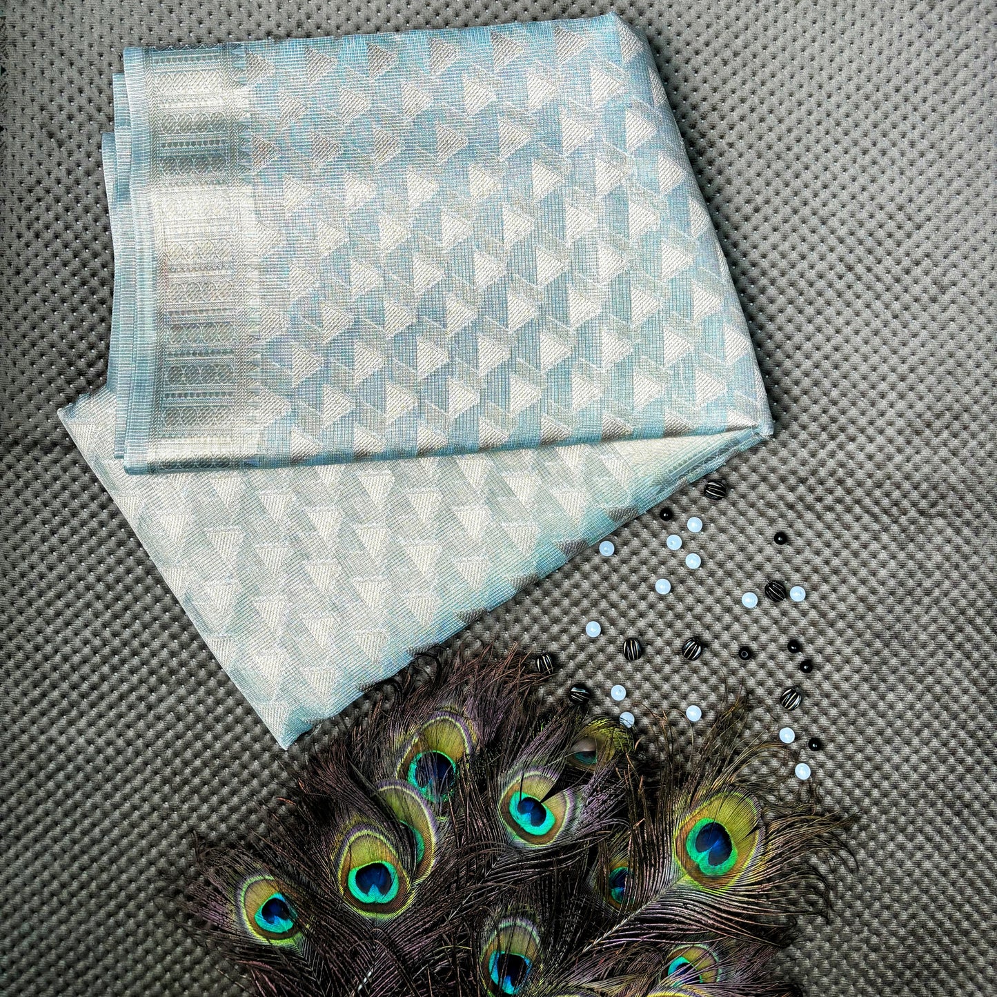 Printed Tissue Pastel light blue