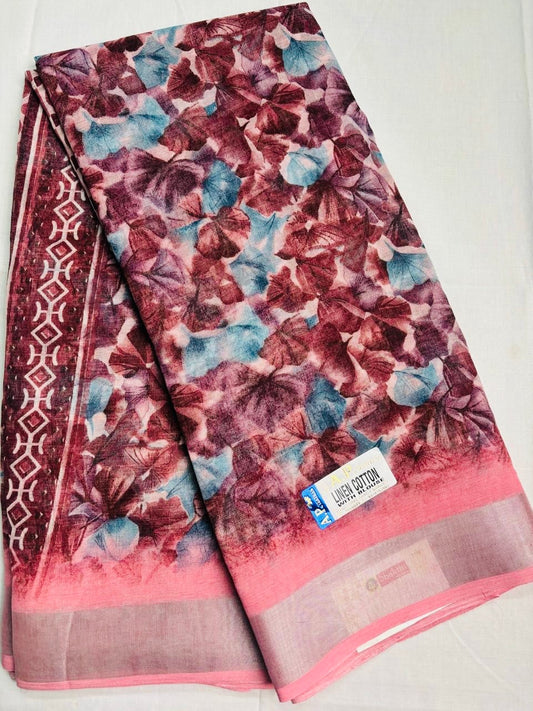 Linen Cotton - onion pink