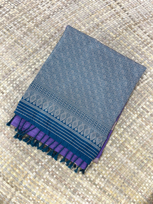 Green & Violet Saree