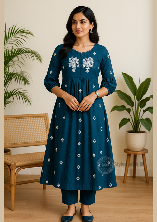 Blue color co-ord set